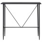 vidaXL Juego de mesa alta y taburetes 5 piezas plástico negro vidaXL Juego de mesa alta y taburetes 5 piezas plástico negro