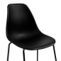 vidaXL Juego de mesa alta y taburetes 3 piezas plástico negro