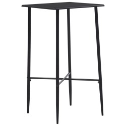 vidaXL Juego de mesa alta y taburetes 5 piezas tela gris oscuro