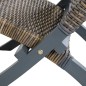 vidaXL Silla de ratán kubu natural y madera maciza de caoba gris vidaXL Silla de ratán kubu natural y madera maciza de caoba gris