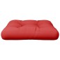 vidaXL Cojín para sofá de palets de tela rojo 60x60x12 cm
