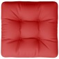 vidaXL Cojín para sofá de palets de tela rojo 60x60x12 cm