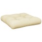 vidaXL Cojín para sofá de palets tela crema 50x50x12 cm