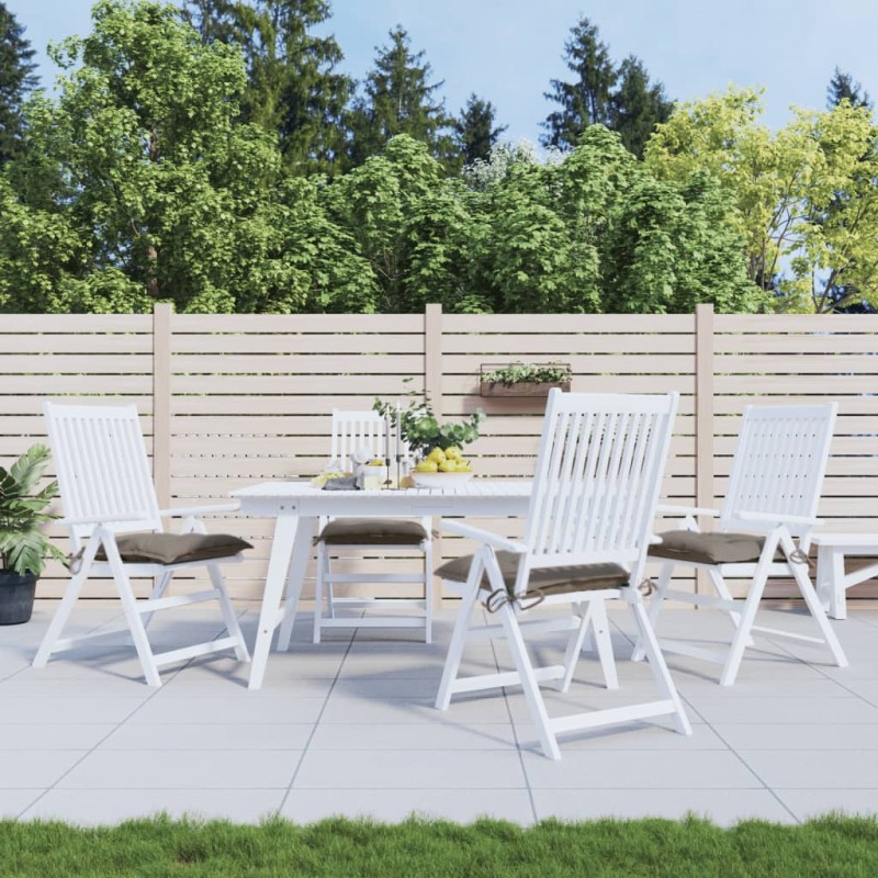 vidaXL Cojines de silla de jardín 4 uds tela Oxford taupé 50x50x7 cm vidaXL Cojines de silla de jardín 4 uds tela Oxford taupé 50x50x7 cm