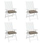 vidaXL Cojines de silla de jardín 4 uds tela Oxford taupé 50x50x7 cm vidaXL Cojines de silla de jardín 4 uds tela Oxford taupé 50x50x7 cm