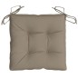 vidaXL Cojines de silla de jardín 4 uds tela Oxford taupé 50x50x7 cm vidaXL Cojines de silla de jardín 4 uds tela Oxford taupé 50x50x7 cm
