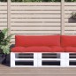 vidaXL Cojines para palets 2 unidades tela rojo vidaXL Cojines para palets 2 unidades tela rojo