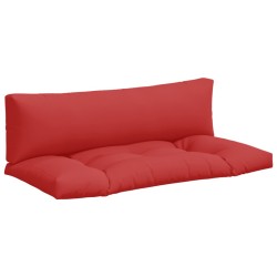 vidaXL Cojines para palets 2 unidades tela rojo