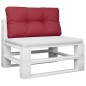 vidaXL Cojín para sofá de palets de tela rojo tinto 80x40x12 cm vidaXL Cojín para sofá de palets de tela rojo tinto 80x40x12 cm