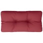 vidaXL Cojín para sofá de palets de tela rojo tinto 80x40x12 cm vidaXL Cojín para sofá de palets de tela rojo tinto 80x40x12 cm