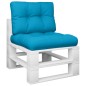 vidaXL Cojines para palets 2 unidades tela azul vidaXL Cojines para palets 2 unidades tela azul