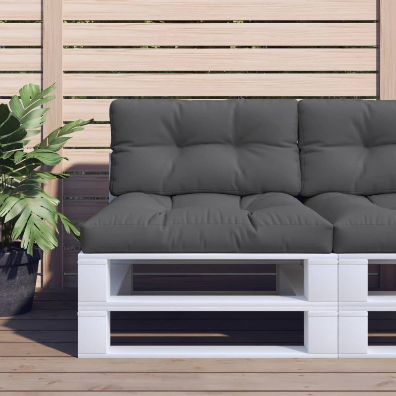 vidaXL Cojín para sofá de palets tela gris antracita 80x40x12 cm vidaXL Cojín para sofá de palets tela gris antracita 80x40x12 cm
