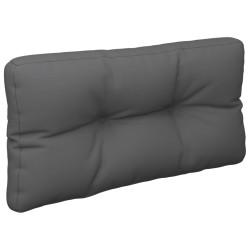 vidaXL Cojín para sofá de palets tela gris antracita 80x40x12 cm