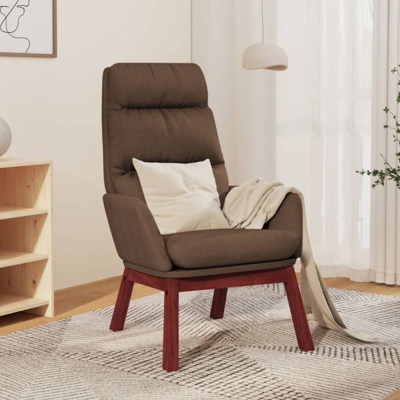 vidaXL Sillón de relax de tela marrón vidaXL Sillón de relax de tela marrón
