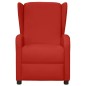 vidaXL Sillón orejero de masaje de cuero sintético rojo tinto vidaXL Sillón orejero de masaje de cuero sintético rojo tinto