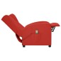vidaXL Sillón orejero de masaje de cuero sintético rojo tinto vidaXL Sillón orejero de masaje de cuero sintético rojo tinto