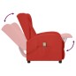 vidaXL Sillón orejero de masaje de cuero sintético rojo tinto vidaXL Sillón orejero de masaje de cuero sintético rojo tinto