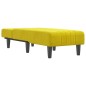 vidaXL Sofá diván de terciopelo amarillo vidaXL Sofá diván de terciopelo amarillo