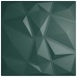 vidaXL Paneles de pared 48 uds XPS diamante verde 50x50 cm 12 m² vidaXL Paneles de pared 48 uds XPS diamante verde 50x50 cm 12 m²