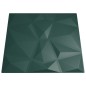 vidaXL Paneles de pared 48 uds XPS diamante verde 50x50 cm 12 m² vidaXL Paneles de pared 48 uds XPS diamante verde 50x50 cm 12 m²