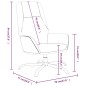 vidaXL Sillón de relax de terciopelo blanco crema vidaXL Sillón de relax de terciopelo blanco crema
