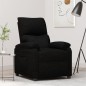 vidaXL Sillón reclinable de tela negro vidaXL Sillón reclinable de tela negro