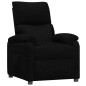 vidaXL Sillón reclinable de tela negro vidaXL Sillón reclinable de tela negro