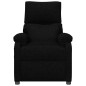 vidaXL Sillón reclinable de tela negro vidaXL Sillón reclinable de tela negro