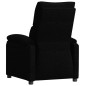 vidaXL Sillón reclinable de tela negro vidaXL Sillón reclinable de tela negro