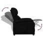 vidaXL Sillón reclinable de tela negro vidaXL Sillón reclinable de tela negro