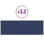 vidaXL Paneles de pared 12 uds tela azul 90x30 cm 3,24 m² vidaXL Paneles de pared 12 uds tela azul 90x30 cm 3,24 m²