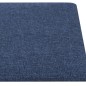 vidaXL Paneles de pared 12 uds tela azul 90x30 cm 3,24 m² vidaXL Paneles de pared 12 uds tela azul 90x30 cm 3,24 m²