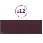 vidaXL Paneles de pared 12 uds tela morado 90x30 cm 3,24 m² vidaXL Paneles de pared 12 uds tela morado 90x30 cm 3,24 m²