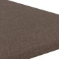 vidaXL Paneles de pared 12 uds tela marrón 30x30 cm 0,54 m² vidaXL Paneles de pared 12 uds tela marrón 30x30 cm 0,54 m²