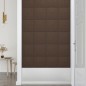 vidaXL Paneles de pared 12 uds tela marrón 30x30 cm 1,08 m² vidaXL Paneles de pared 12 uds tela marrón 30x30 cm 1,08 m²
