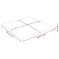 vidaXL Paneles de pared 12 uds tela amarillo claro 30x30 cm 1,08 m²