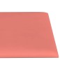 vidaXL Paneles de pared 12 uds terciopelo rosa 30x15 cm 0,54 m²