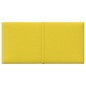 vidaXL Paneles de pared 12 uds tela amarillo claro 30x15 cm 0,54 m² vidaXL Paneles de pared 12 uds tela amarillo claro 30x15 cm 0,54 m²