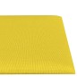vidaXL Paneles de pared 12 uds tela amarillo claro 30x15 cm 0,54 m² vidaXL Paneles de pared 12 uds tela amarillo claro 30x15 cm 0,54 m²