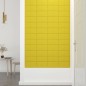 vidaXL Paneles de pared 12 uds tela amarillo claro 30x15 cm 0,54 m² vidaXL Paneles de pared 12 uds tela amarillo claro 30x15 cm 0,54 m²