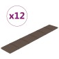 vidaXL Paneles de pared 12 uds tela gris taupe 90x15 cm 1,62 m² vidaXL Paneles de pared 12 uds tela gris taupe 90x15 cm 1,62 m²