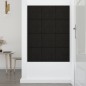 vidaXL Paneles de pared 12 uds terciopelo negro 30x30 cm 1,08 m²