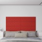 vidaXL Paneles pared 12 uds cuero sintético rojo tinto 90x30 cm 3,24m² vidaXL Paneles pared 12 uds cuero sintético rojo tinto 90x30 cm 3,24m²