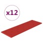 vidaXL Paneles pared 12 uds cuero sintético rojo tinto 90x30 cm 3,24m² vidaXL Paneles pared 12 uds cuero sintético rojo tinto 90x30 cm 3,24m²