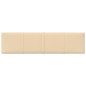 vidaXL Paneles de pared 12 uds tela color crema 60x15 cm 1,08 m² vidaXL Paneles de pared 12 uds tela color crema 60x15 cm 1,08 m²