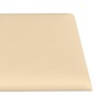 vidaXL Paneles de pared 12 uds tela color crema 60x15 cm 1,08 m² vidaXL Paneles de pared 12 uds tela color crema 60x15 cm 1,08 m²
