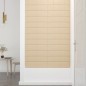 vidaXL Paneles de pared 12 uds tela color crema 60x15 cm 1,08 m² vidaXL Paneles de pared 12 uds tela color crema 60x15 cm 1,08 m²