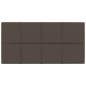 vidaXL Paneles de pared 12 uds tela gris taupe 60x30 cm 2,16 m² vidaXL Paneles de pared 12 uds tela gris taupe 60x30 cm 2,16 m²