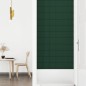 vidaXL Paneles de pared 12 uds tela verde oscuro 90x15 cm 1,62 m² vidaXL Paneles de pared 12 uds tela verde oscuro 90x15 cm 1,62 m²