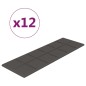 vidaXL Paneles de pared 12 uds tela gris oscuro 90x30 cm 3,24 m² vidaXL Paneles de pared 12 uds tela gris oscuro 90x30 cm 3,24 m²